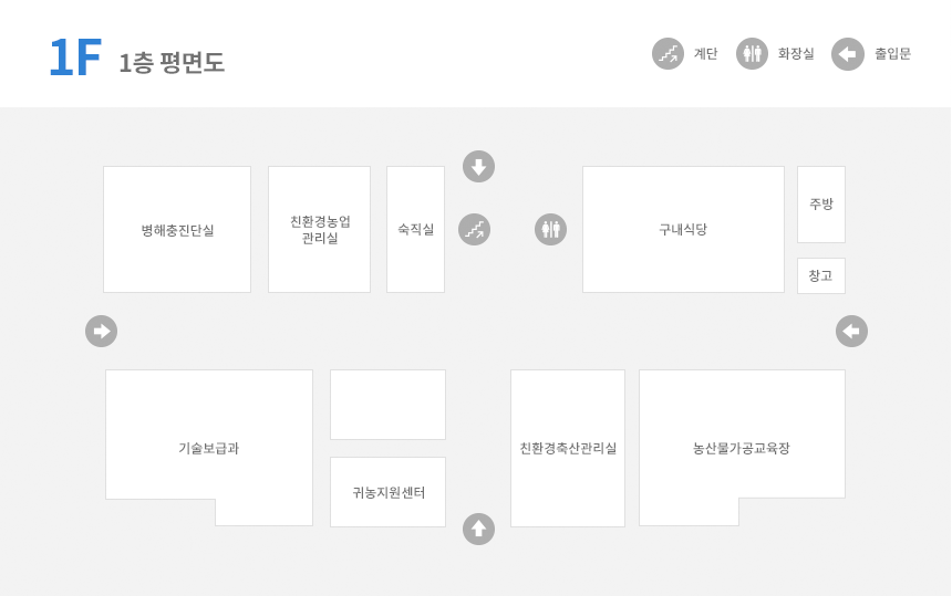 본관 1층배치도 이미지로 자세한 내용은 하단에 있습니다.